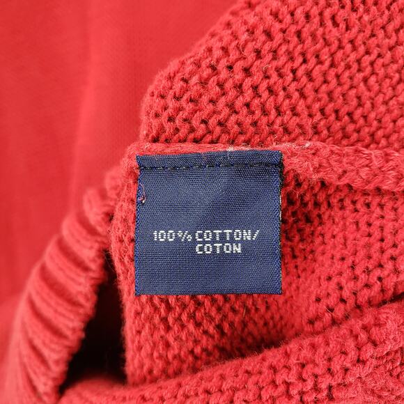 Ralph Lauren Red Knit 100%Cotton Golf Sweater Vest Size Large - Picture 7 of 12